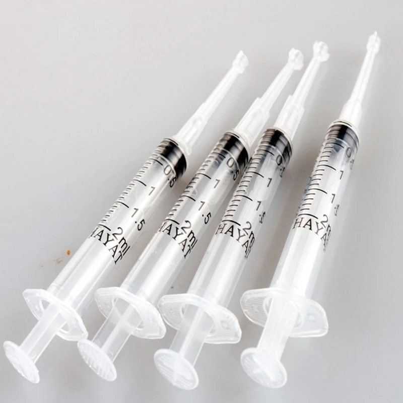

100pcs/lot Empty 2ml transparent needle tube scale divider perfume bottle Repackaging tools