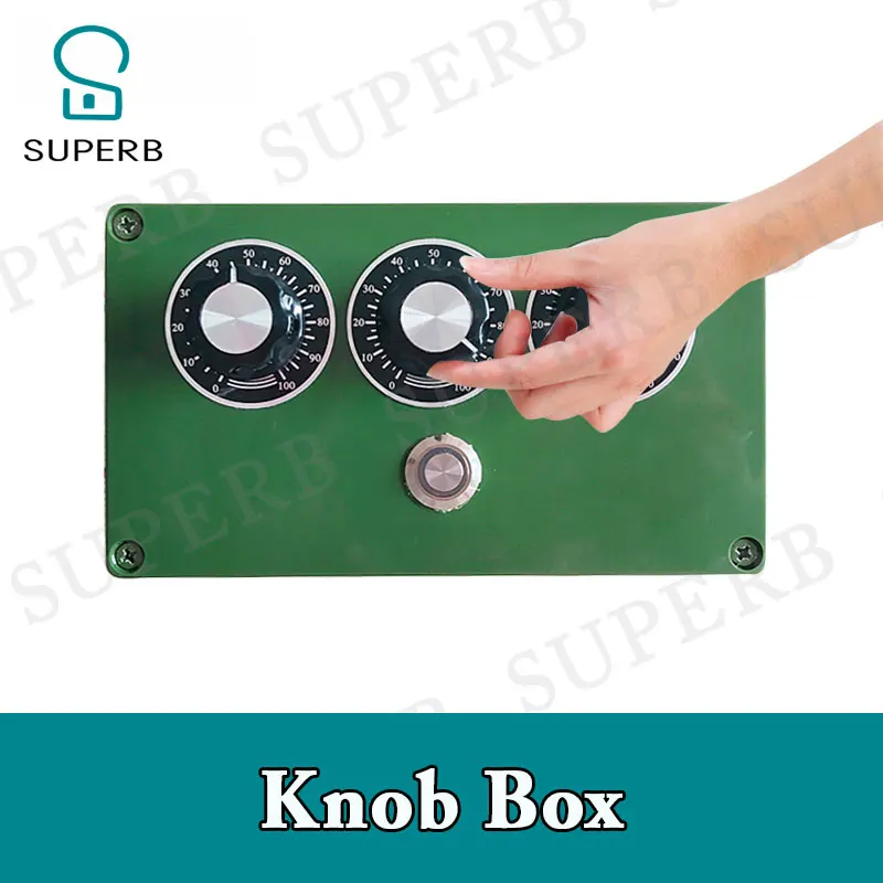 

Superb escape room game prop knob box prop rotate three knobs to the right position press the metal button to unlock