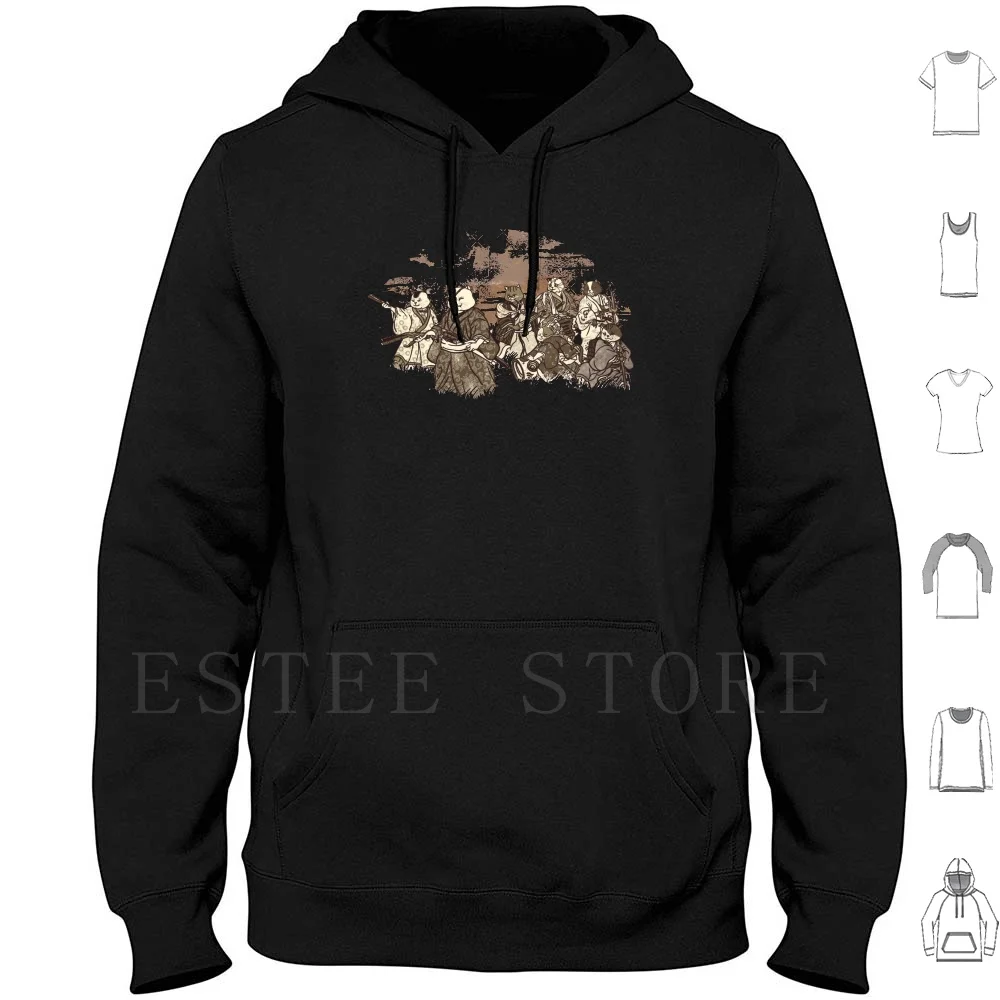 Seven Cat Hoodies Long Sleeve Cat Kitten Kitty Seven Gato Gatto Neko Akira Kurosawa