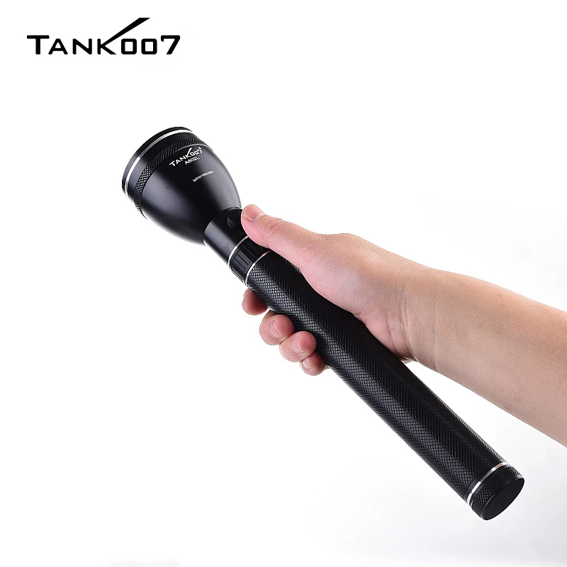 TANK007 Rechargeable Lamp 3 Modes Flashlight USB Charging High Power Self Defense Torch Outdoor Camping EDC Powerful Flashlights