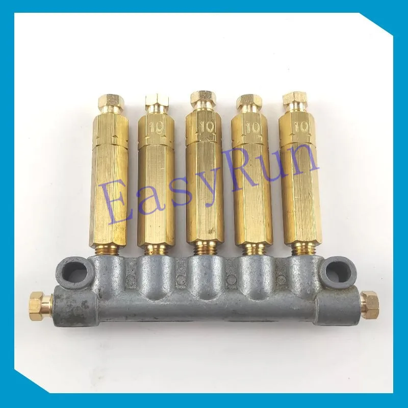 Detective volumetric Oil distributor/separator valve divider 5 outlets for centralized lubrication system