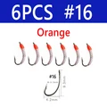 6 piezas talla 16 Naranja