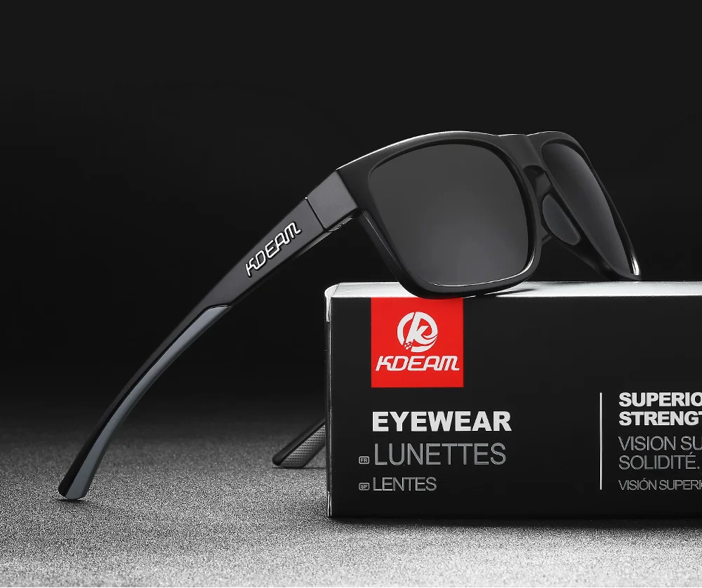 KDEAM Neue Polarisierte Sonnenbrille der Männer Platz Im Freien Photochrome Sonnenbrille Frauen Nicht-Slip Nase Pad Volle Zubehör Enthalten – Detail 29