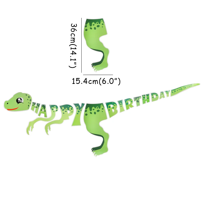 Dinosaur Birthday DIY Garland Happy Birthday Banners Roar Dino Party Decor Balloons Wild One 1st Boy Birthday Party Decorations