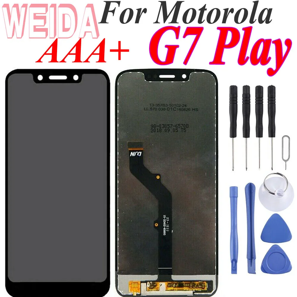 

ЖК-дисплей 5,7 дюйма AAA +++ для Motorola Moto G7 Play xtсвязь, сенсорный экран, дигитайзер в сборе, замена для Moto G7 Play LCD