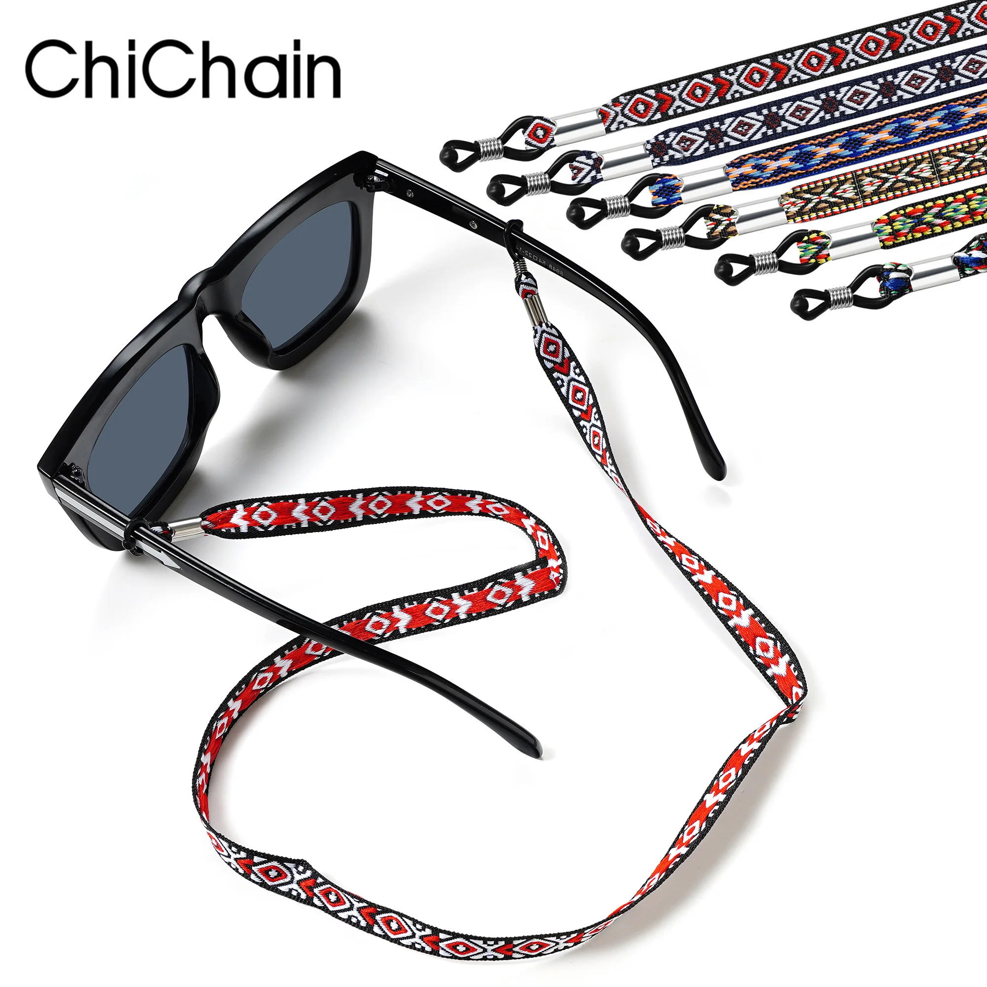 Eyeglasses String Chains Fashion Eyeglasses Straps Glasses Lanyard Retainer Cord, Multicolored Sunglasses Strap for Women Men