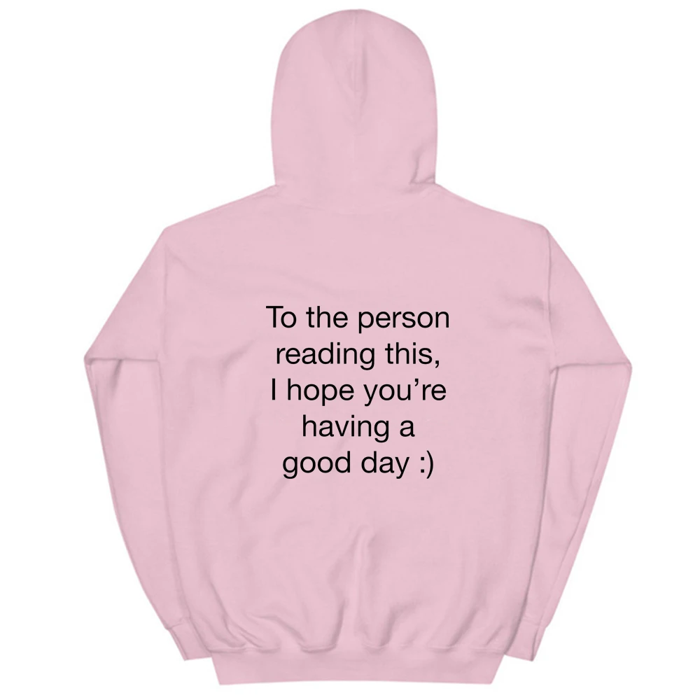 Para a pessoa lendo este hoodies casual unisex manga longa slogan moletom com capuz harajuku feminino tumblr jumper pullovers