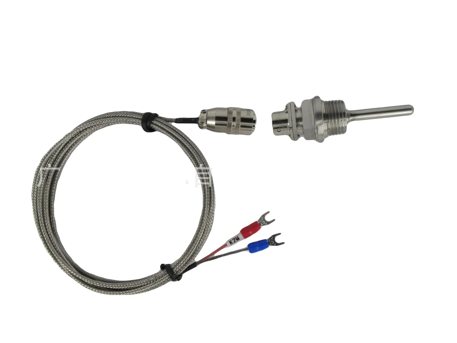 

K Type Thermocouple Temperature Probe 1/2NPT Thread Detachable Aviation Connector