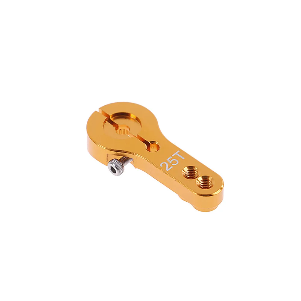 

Aluminum Alloy Steering Gear Arm 25T Servo Horn Rocker Arm Double Hole with Lock RC Car Accessories