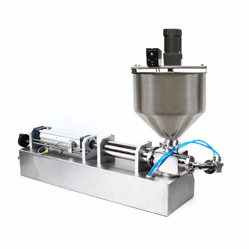 Viscous Paste Filling Machine Stirring Mixing for Food Paste Cream Bottle Filler Liquids Watercress Sauce Gel Filling Machine