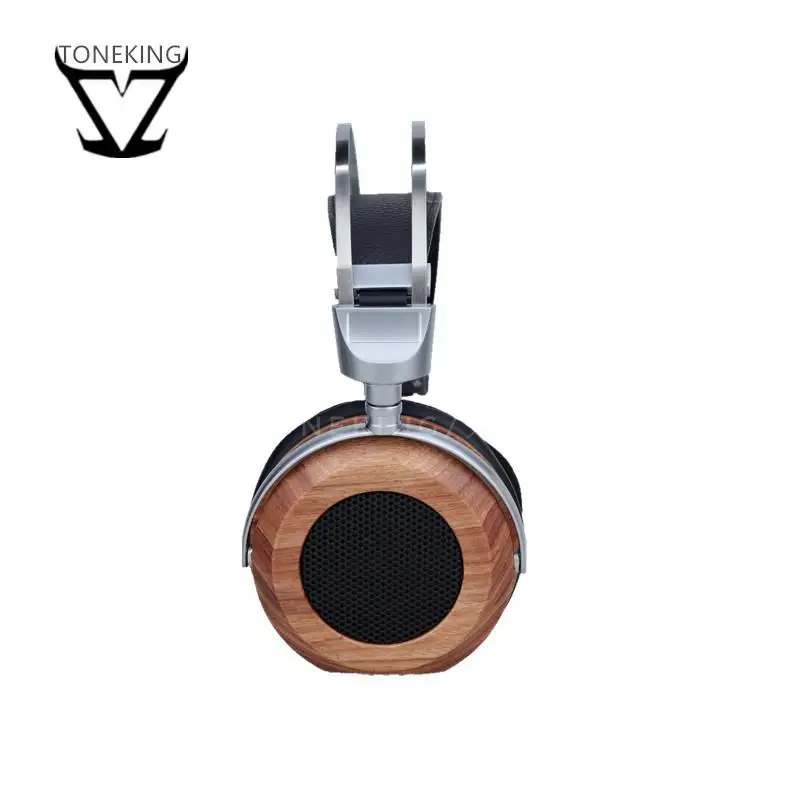 Toneking 150 150ohm Wooden High-Impedance Dual Dynamic Walnut Metal Bracket Hifi Music Stereo Headphone Earphone Headset N650