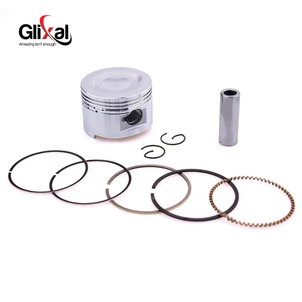 Glixal GY6 Moped 100cc 139QMB 139QMA 50mm Piston Kit Ring for TANK ROKETA JALON STRADA TaoTao Peace Scooter ATV