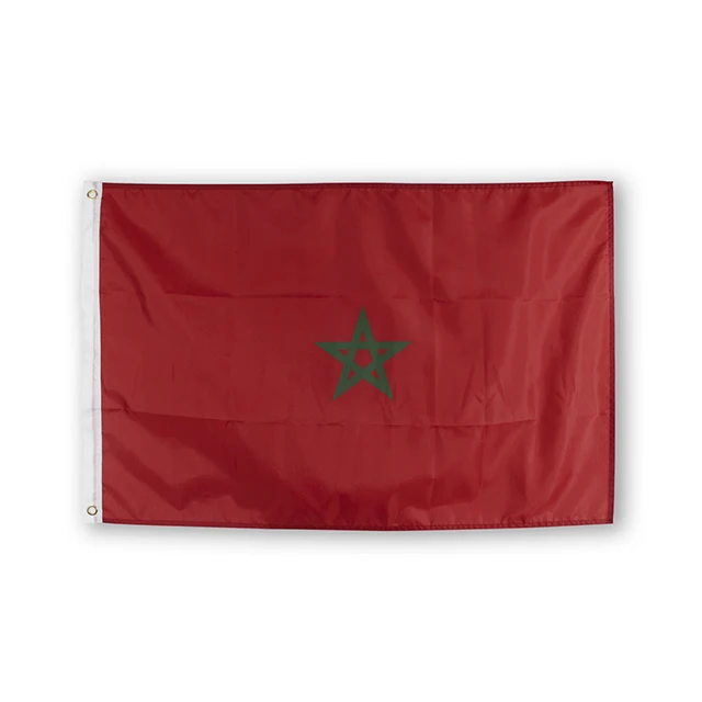 FLAGLAND Bandera nacional de Marruecos – Pabellón marroquí poliéster
