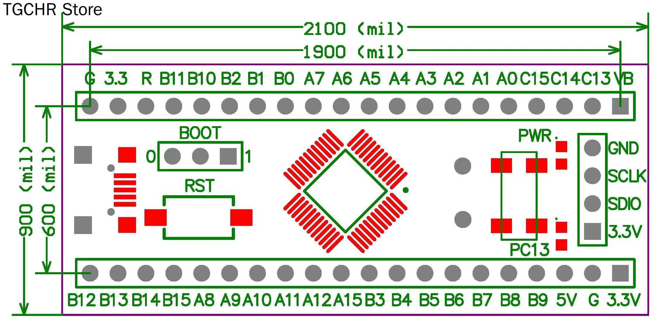 GD32F330C8T6 الأساسية المجلس M4 يحل محل STM32 مع عالية الأداء F330 الحد الأدنى تطوير نظام المجلس