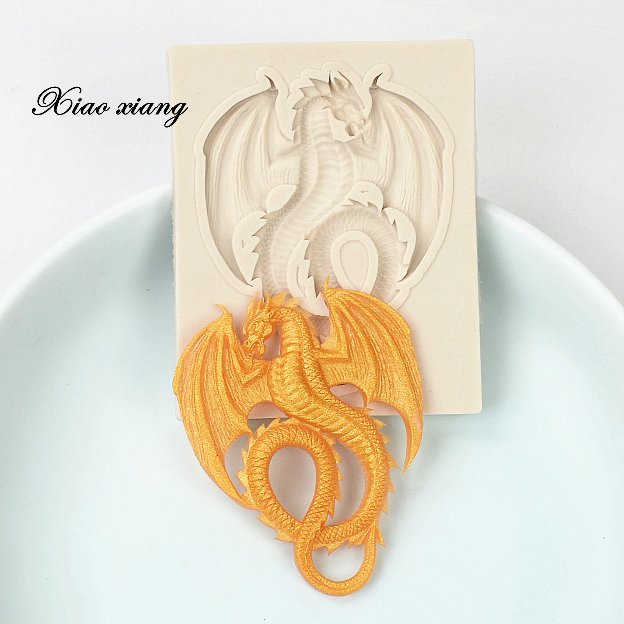 Luyou 3D Dragon Fondant Molds Slicone Molds For Cake Decorating Tools Molds Pastry Kitchen Baking Accessories FM1357