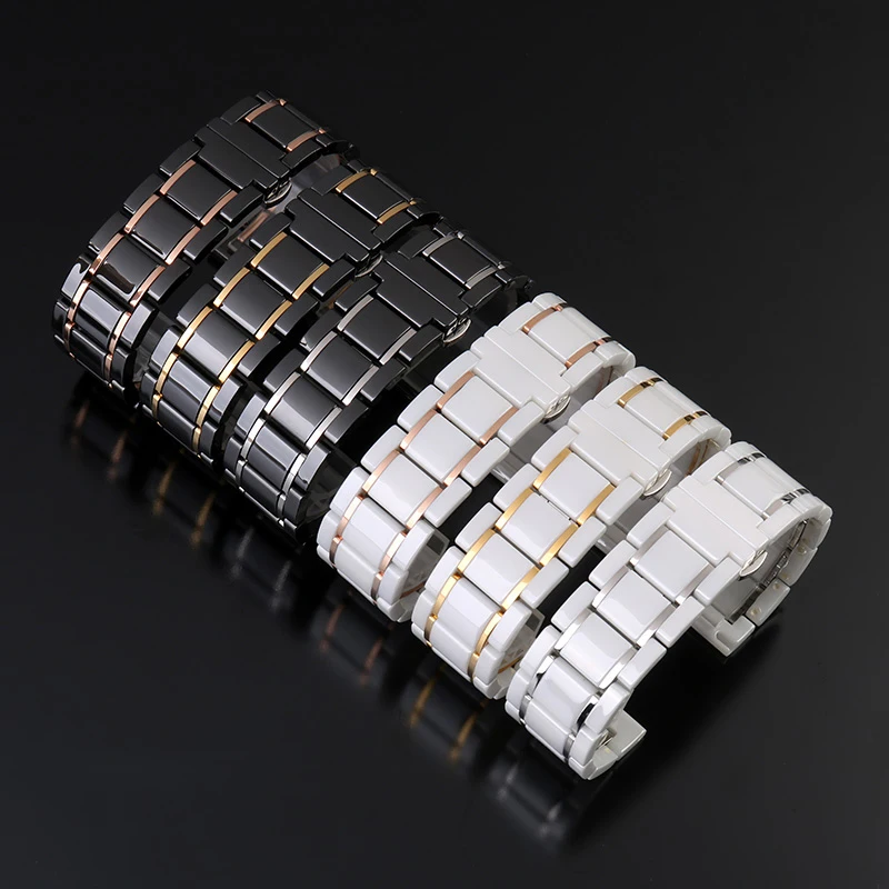 high quality 20mm 22mm ceramic watch band For Samsung Galaxy 42mm 46mm active 2 bracelet gear s3 frontier huawei GT watch 2  pro