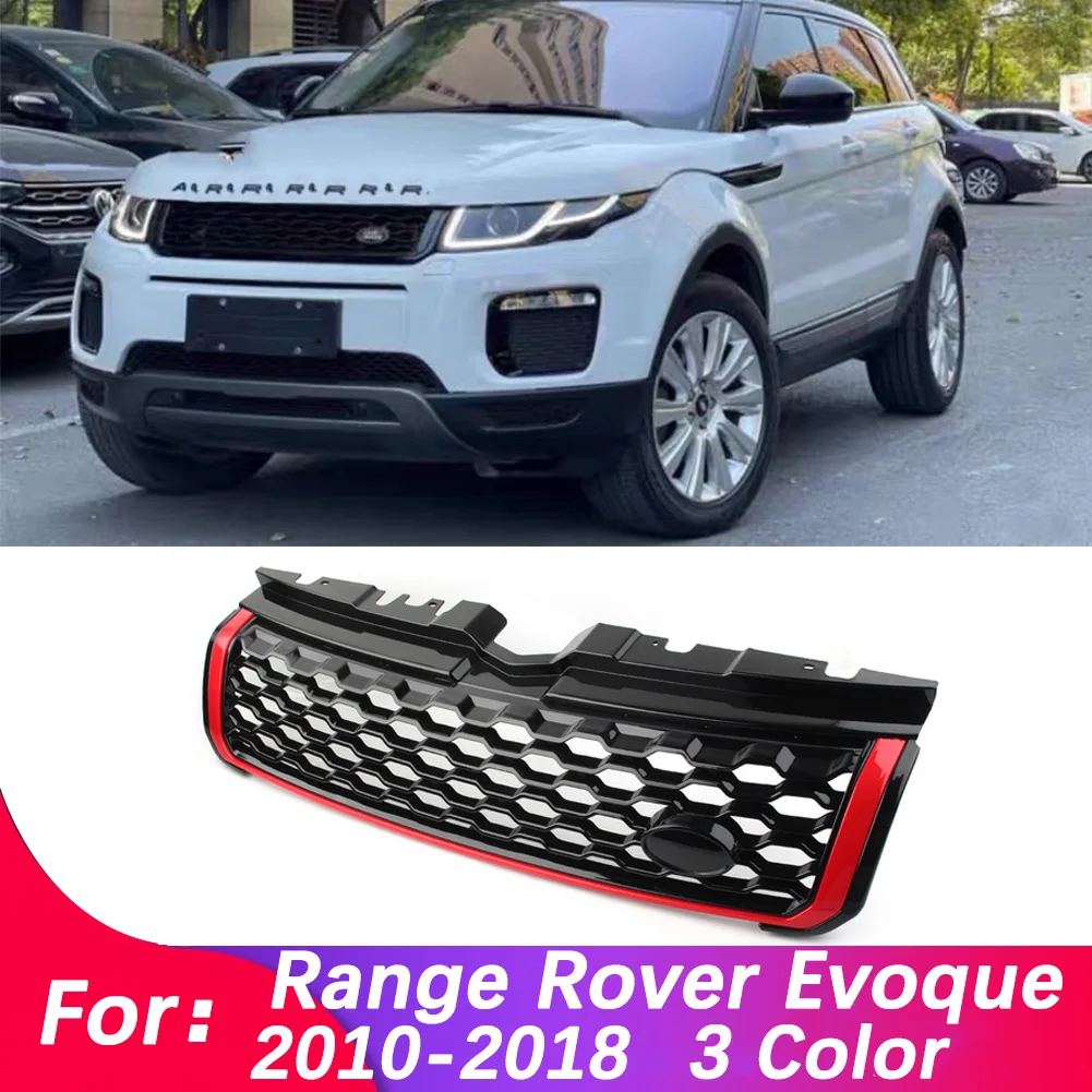 Car Front Bumper Grille Centre Styling Upper Grill For Land Rover Range Rover Evoque 2010 2011 2012 2013 2014 2015 2016 17 2018