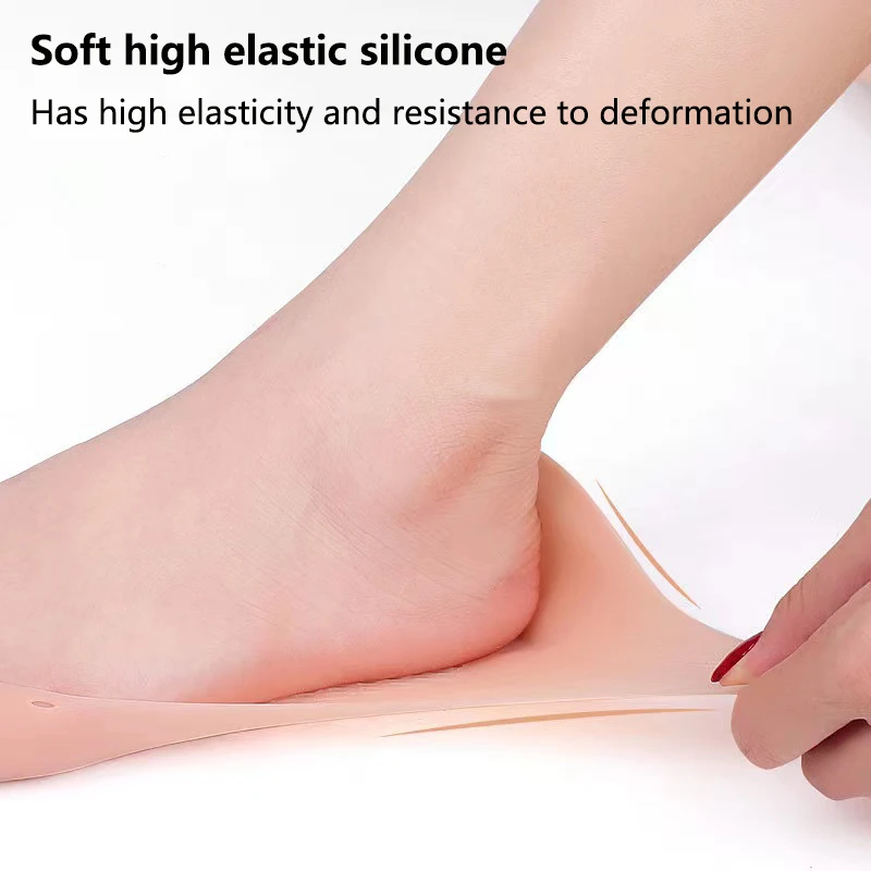 2Pcs=1 pair Silicone Feet Care Boat socks Moisturizing Gel Heel Socks with Hole Cracked Foot Skin Care Protectors Foot Care Tool