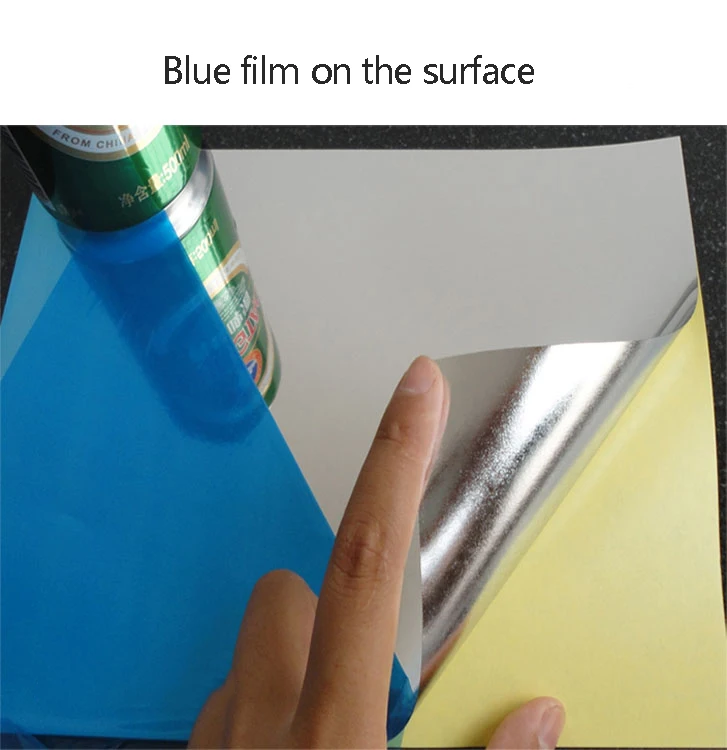 Aqumotic Large Reflective Stickers Light Box Reflective Film Silver Thick Aluminum Coating Outdoor Solar Cooker Sticker