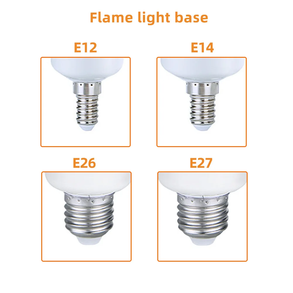 E27 Flame Bulb LED Dynamic Flame Effect Fire Light Bulbs Corn Bulb Creative Flickering Emulation Decor LED Lamp Lighting Lamp