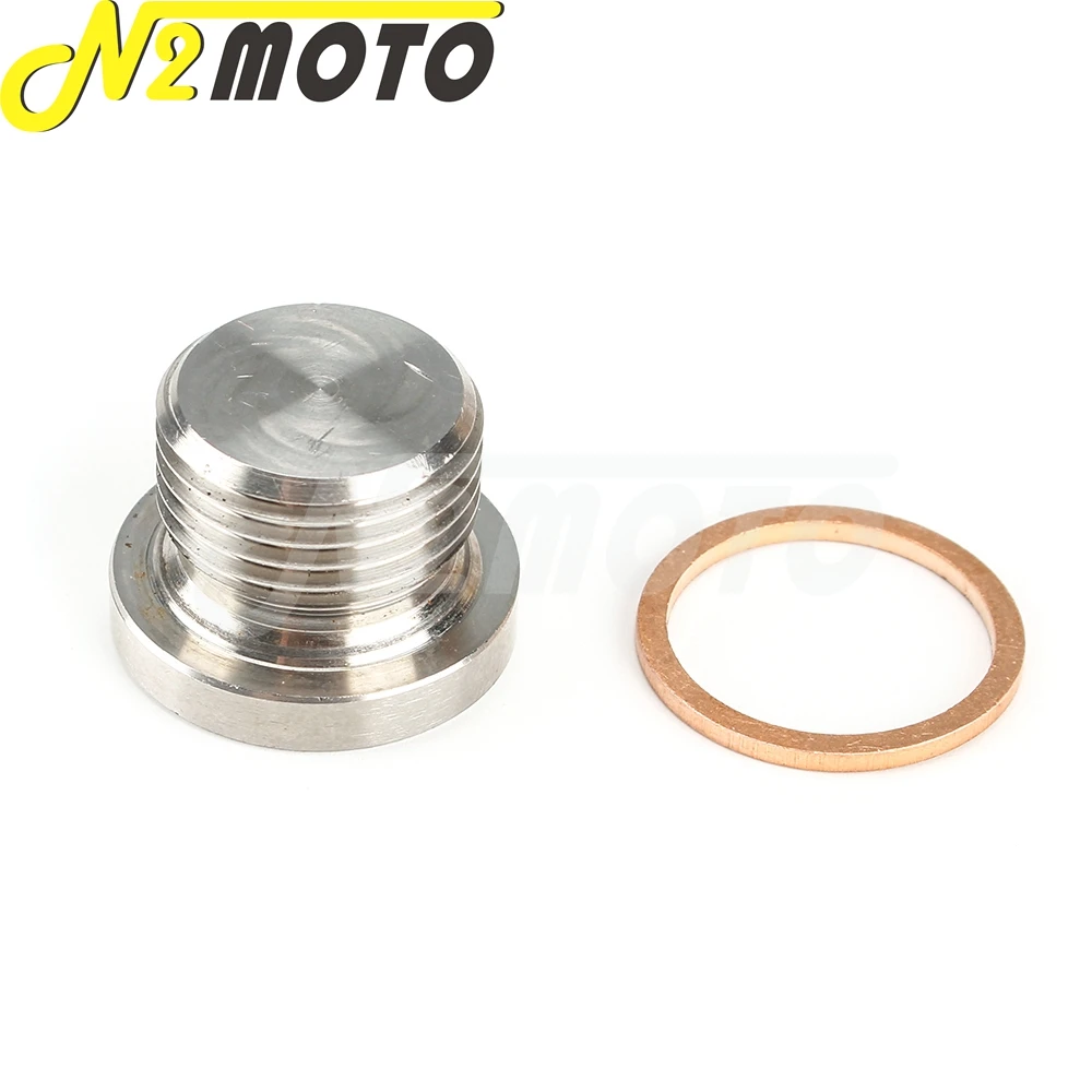 M18x1.5mm Thread Hex Bung O2 Oxygen Sensor 304 Stainless Steel Bung Plug Cap For Custom Exhaust Headers Down Pipes Adapter