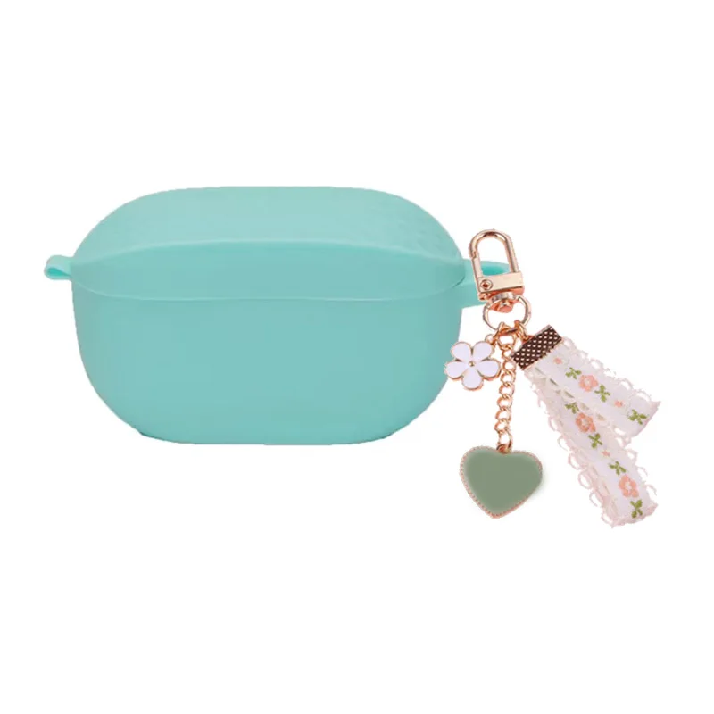 Fundas ل JBL موجة 100 TWS حالة أزهار لطيفة مع المفاتيح سماعة سيليكون الحال بالنسبة JBL100TWS غطاء وقائي ل jbl w100