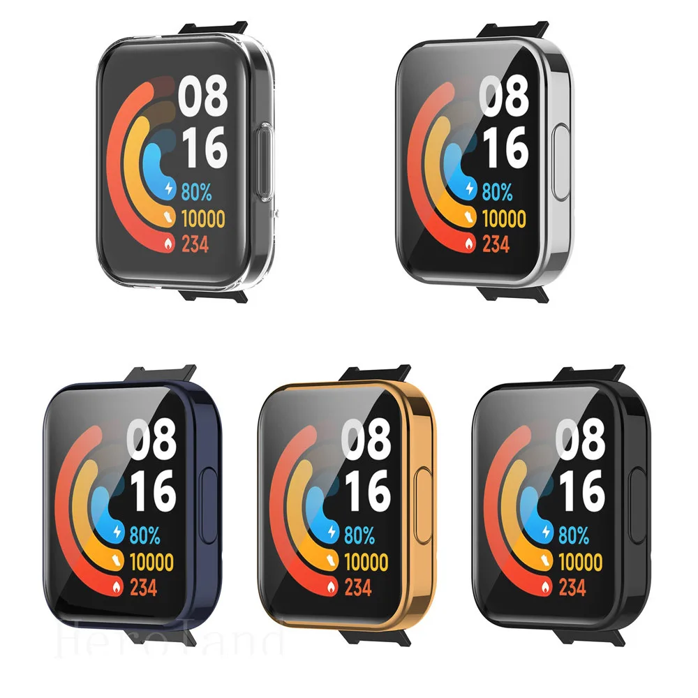 Full Protective Case Cover Shell For Xiaomi Redmi Watch 2 lite SmartWatch Cases TPU Redmi 2 lite Screen Protector Accessories