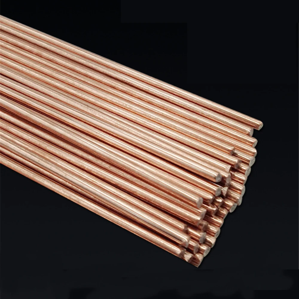 Phosphorus Copper Electrode Welding Wire, Latão Welding Rod, solda Rod, não há necessidade de solda em pó, 500mm, 5 PCs, 10 PCs, 20PCs