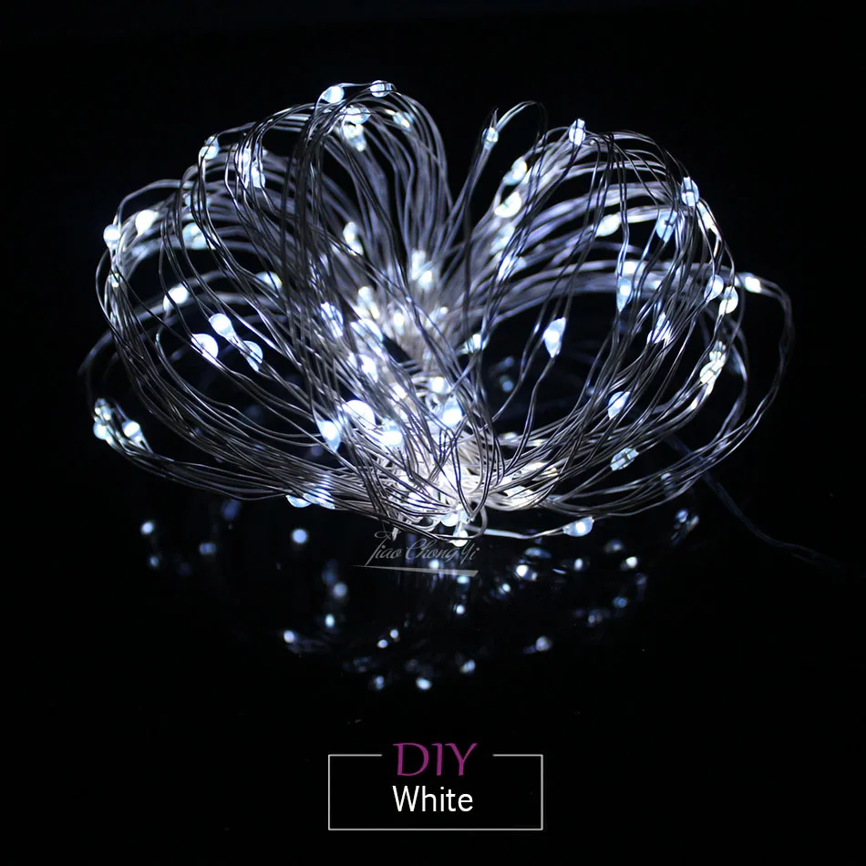 2/5/10M USB LED String Lights Copper Silver Wire Garland Light Waterproof Fairy Lights For Christmas Wedding Party Decoration