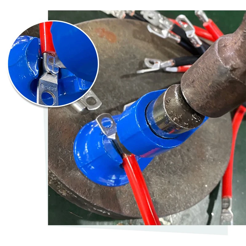 Pinza a crimpare terminale batteria pinza per rivetti martello a crimpare adatto a tutte le dimensioni di filo da calibro 16 - 4/0