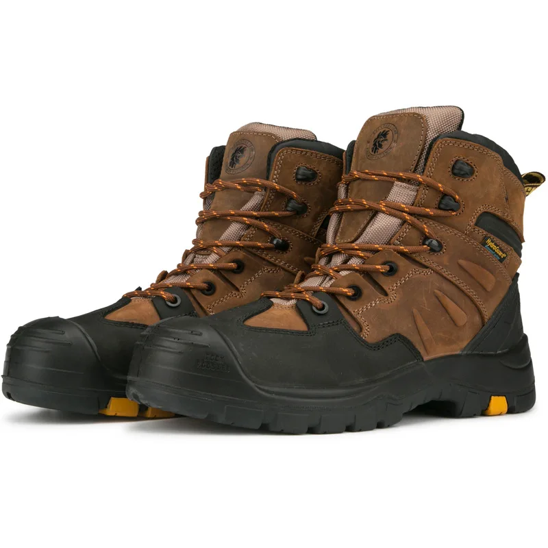 ROCKROOSTER Hiking Shoes Men Waterproof Hunting Boots Leather Work Safety Shoes Tactical Ankle Boots Male trekking Boots