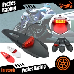 Motorcycle TailLight Dirt Bike Rear Fender  12 LED Tail Light For RMZ250 RMZ450 DRZ40SUZUKI HUSQVARNA TE250 TE300 BrakeWarning