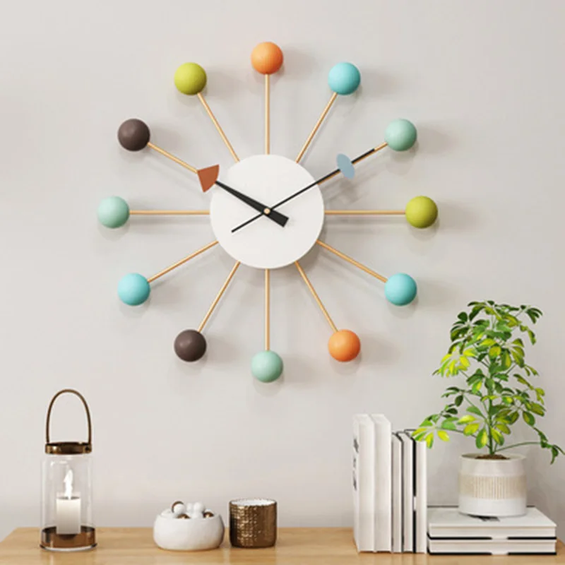 

DIY Wall Clock Home Decor Modern Design Creative Brief Fashion Living Room Decoration Kitchen Art Removable Round Clocks