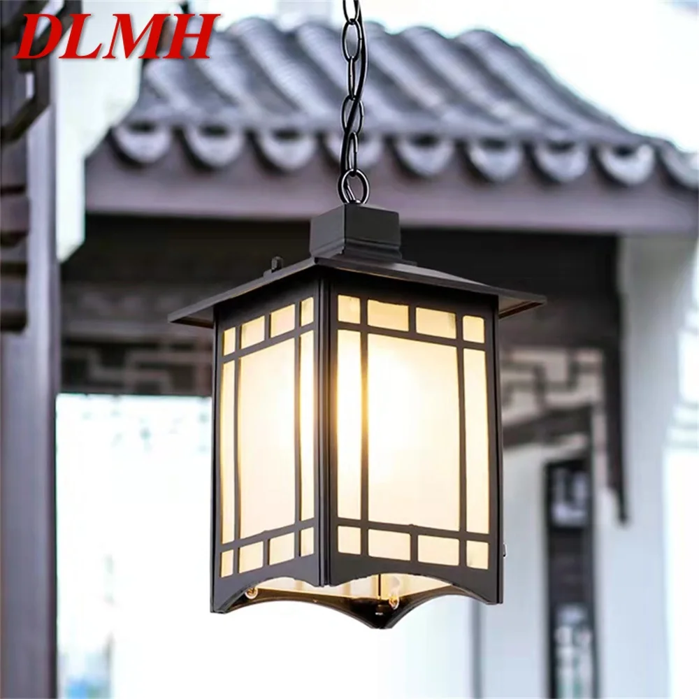 DLMH Classical Pendant Light Retro Modern Outdoor LED Lamp Waterproof for Home Corridor Decoration