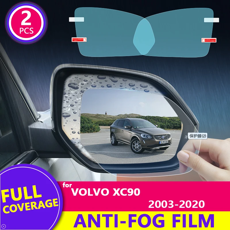 Espejo retrovisor de cubierta completa para coche, película HD antiniebla, a prueba de lluvia, pegatina de espejo, accesorios para coche, para Volvo XC90 2003-2020 2018 2019