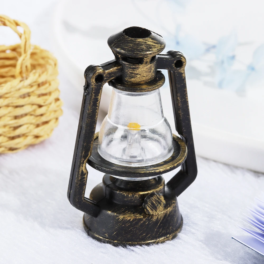 1:12 1:6 Scale Mini Kerosene Lantern Miniature Oil Lamp Dollhouse Accessories Doll House Decor Scene Ornaments Pretend Play