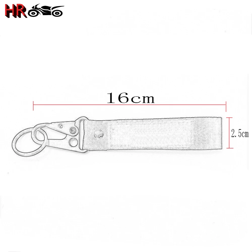 Universal For Honda CBR 125R 600 F4i 650F/R 1100XX 1000F CBR 600 954 1000 RR Motorcycle Accessories Embroidery Keychain Keyring