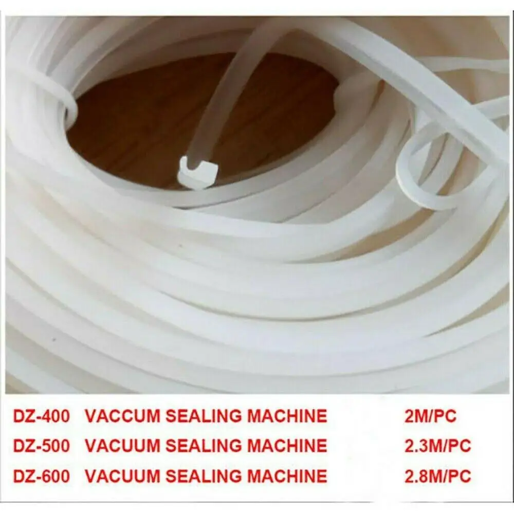 Package 1 PC 2M Vacuum Sealing upper Cover Seal parts Silicone Seal Strip Rubber strip Single chamber vacuum sealing machine