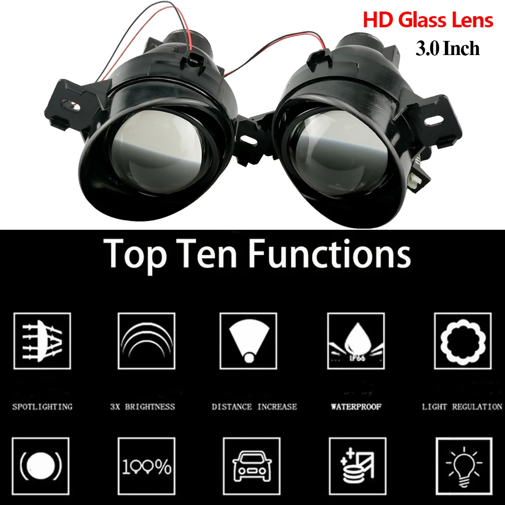 

1pair Fog Light For Nissan Versa/Altima/Qushqai/Xtrail/Navara NP300/Infiniti G37 H11 D2H LED Bulb Car Lights Accessories Tuning