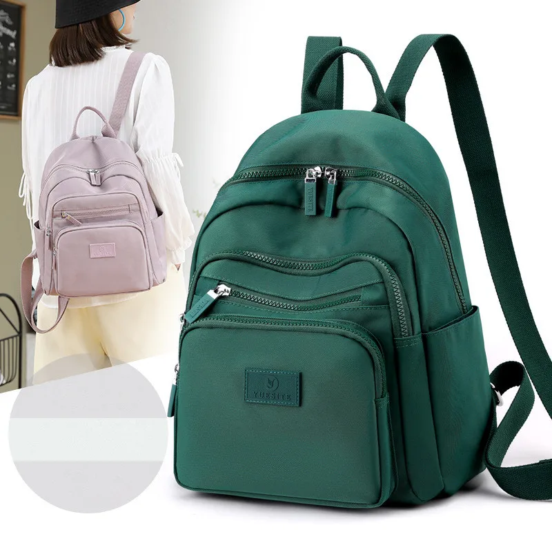 2024 Backpack Women Backpack Fashion Women Shoulder Bag Solid Color School Bag For Teenage Girl Ladies Travel Bag Rucksack