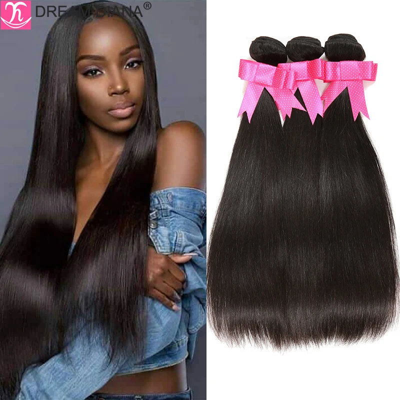 DreamDiana peruwiańskie pasma prostych włosów 2 przyciemniane Ombre jedwabiście proste pasma T1B/30 Remy Bone Hair 100% ludzki włos do przedłużania włosów — zdjęcie 4
