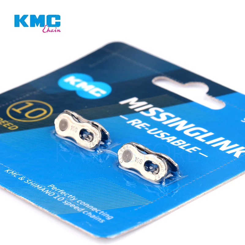 KMC Bicycle Chain Magic Buckle Link 2 Pairs, 6/7/8/9/10/11/12 Speed Quick Release Chain Connector, Gold Silver Bike Chain Repair