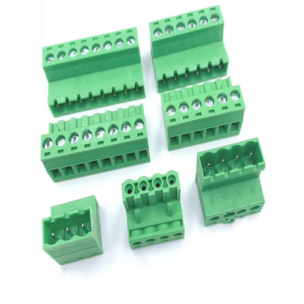 

20Set Terminal Plug-in Welding-free Air Butt Terminal 2EDGRK-5.08mm Spacing 2P-24P Pluggable PCB Screw Terminal Block Connector