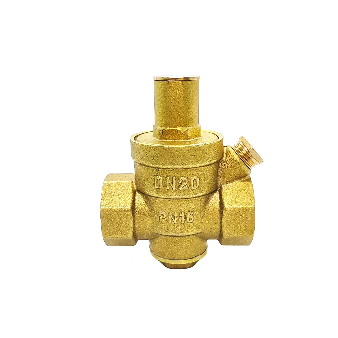1/2" 3/4" 3" 4" Messing einstellbares Druckminderventil Innengewindefilter Druckminderventil mit Manometer – Detail 1