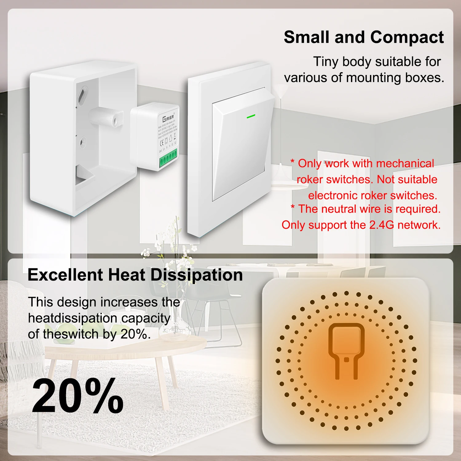 Tuya zigbee 3.0 chytrý lehký spínač, chytrý domácí automatizace DIY modul jistič podpora 2 způsob ovládání, pracovat s alexa google domácí