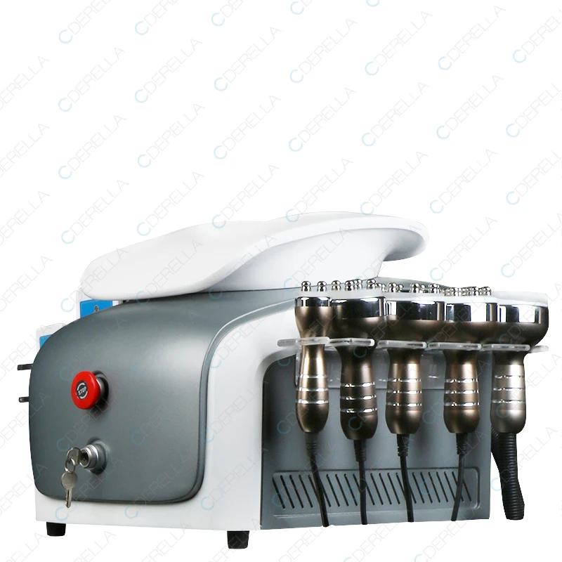 6 in 1 Multifunctional Vacuum 40K Lipo Slimming Cavitation For Body Fat Lossing Face Lift Skin Rejuvenation Beauty Salon Mahcine