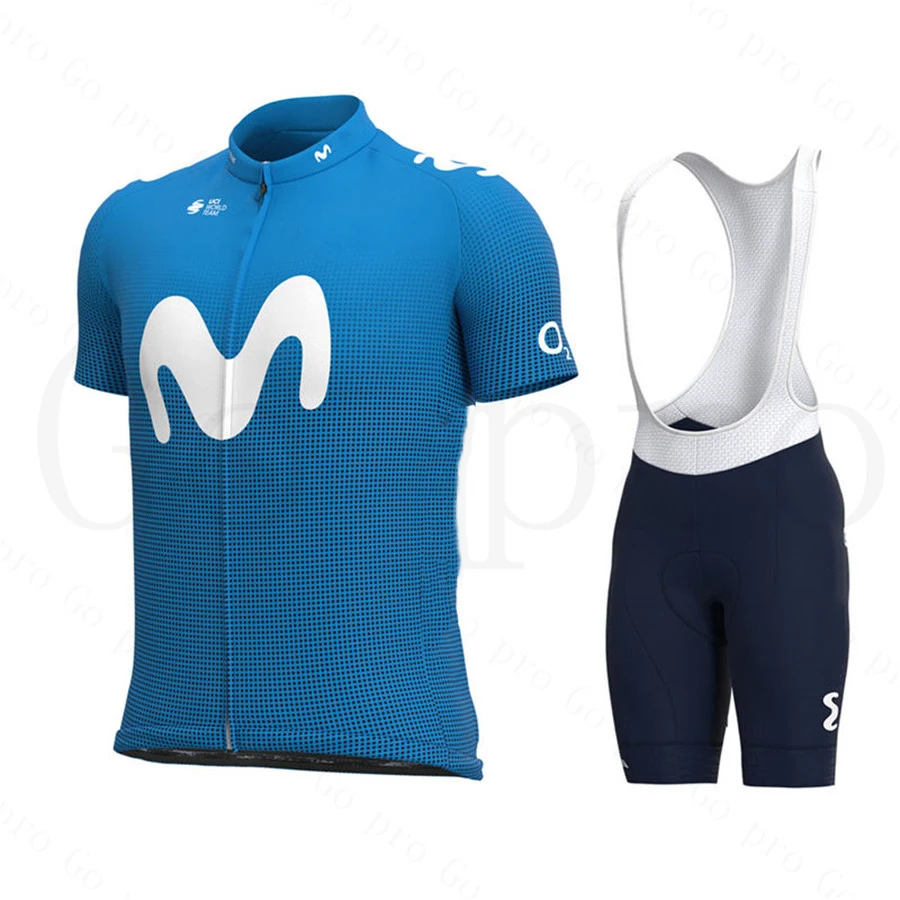 Cycling Sets Bike uniform Summer Cycling Jersey Road Bicycle Jerseys Movistar Bicycle Wear Breathable Cycling Clothing Maillot