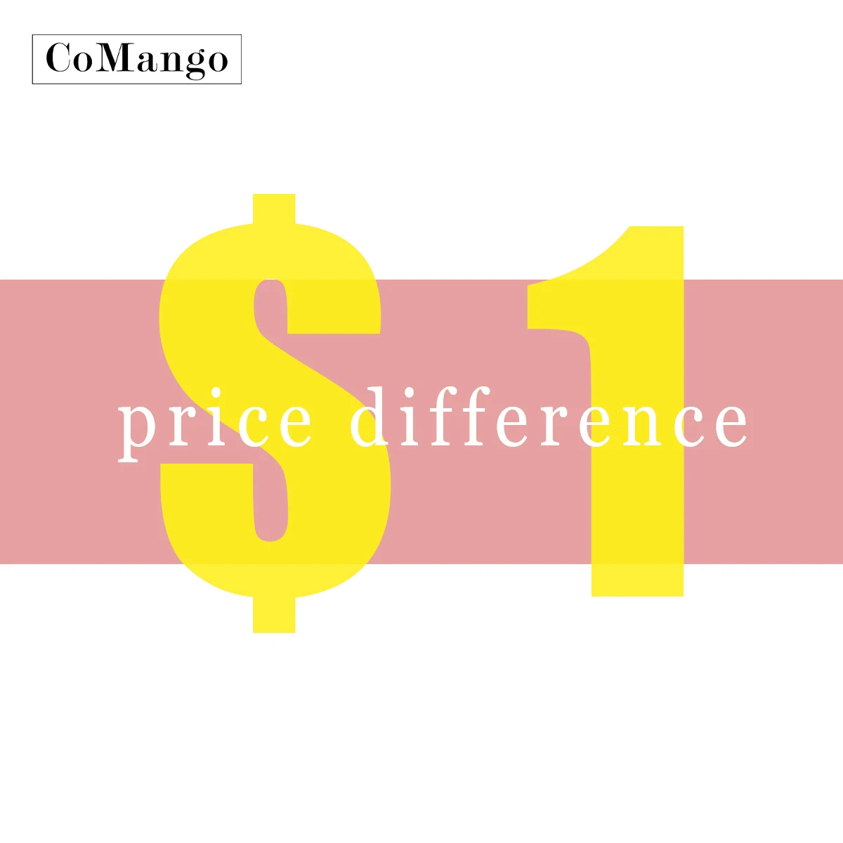 USD for additional ship cost, Payment Difference, Price Difference extra printing fee