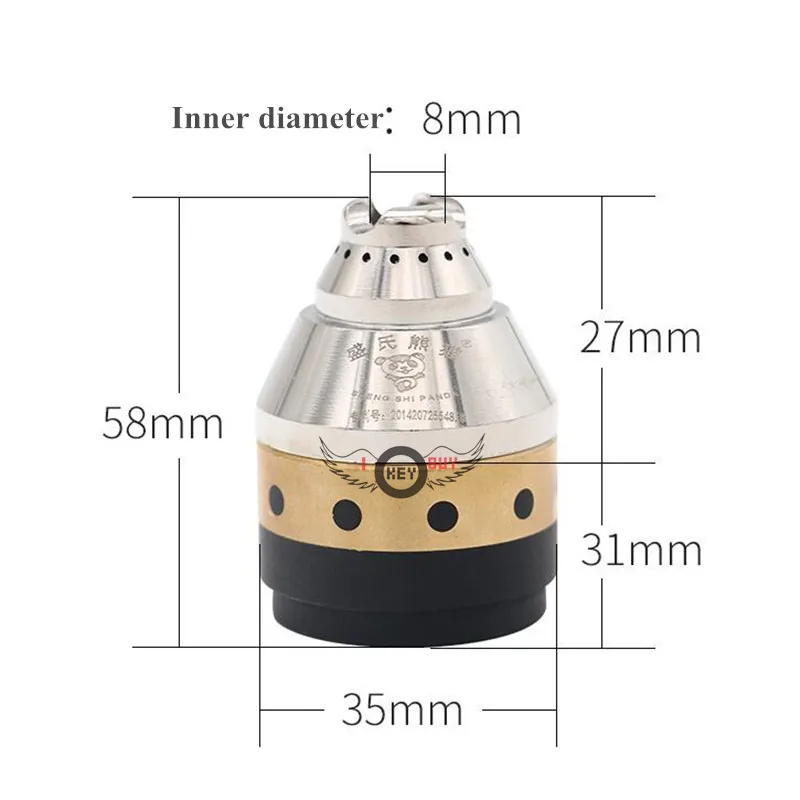 Copertura protettiva P80 Manicotto di protezione dell'ugello di taglio della torcia al plasma invece della ruota guida Copertura protettiva per taglierina a contatto in ceramica