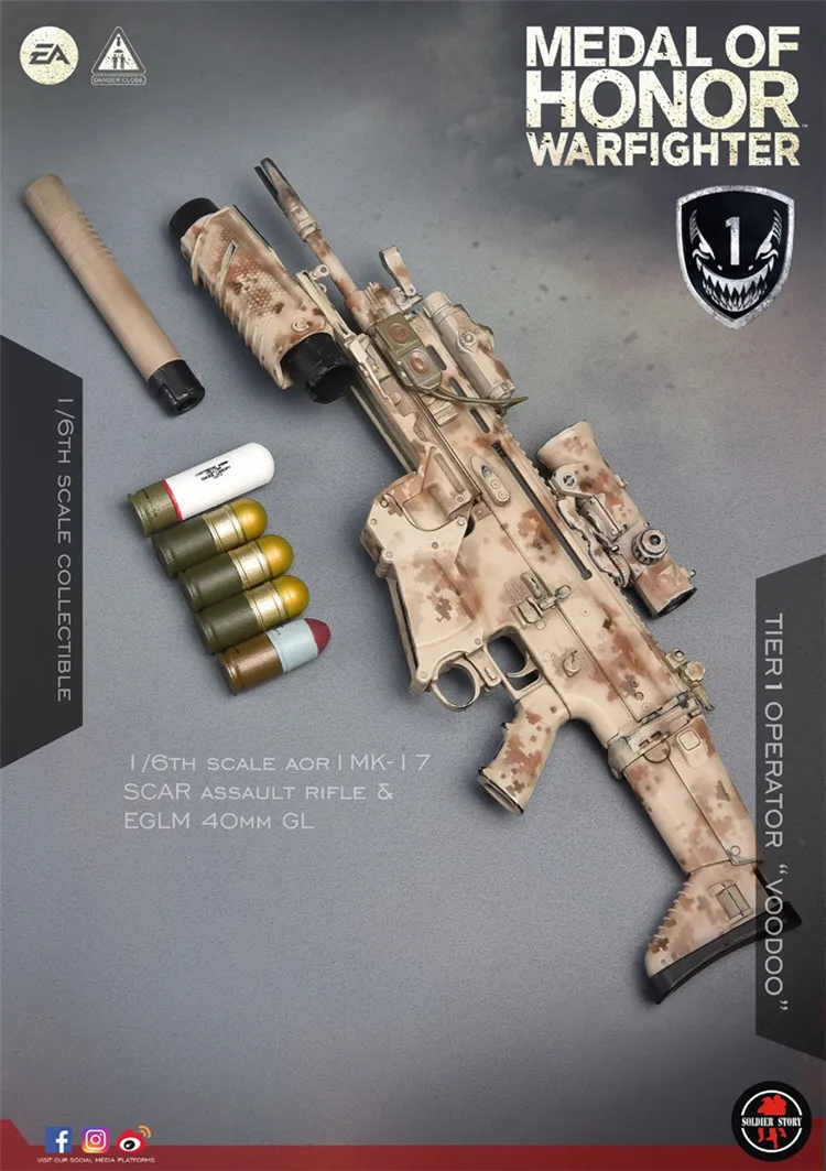 Soldier Storyメダル・オブ・オナー ブードゥー1/6 Figuras de Ação 1/6 modelo SoldierStory SS106 Medal of Honor Seals